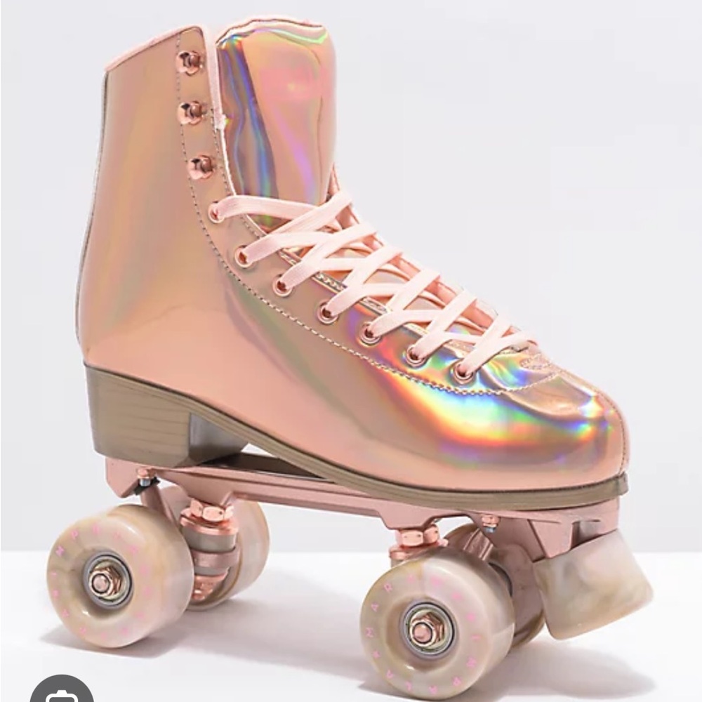 Impala Roller Skates Marawa Rose Gold Quad Skates Holographic